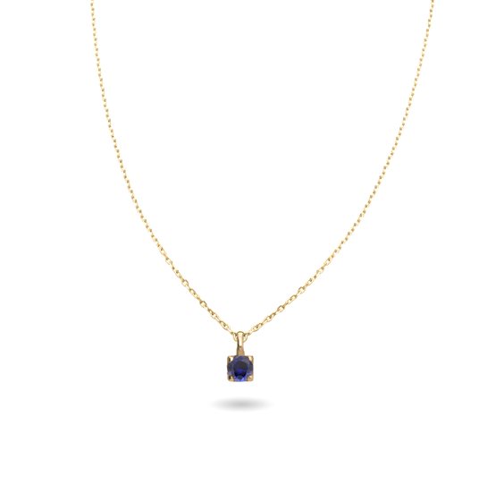 Collana Rubinia Donna in Oro giallo Zaffiro blu 0.08 Ct CA267GGZB-42-0.08 - CA267GGZB-42-0.08